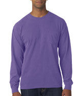 4410 Chouinard Adult Garment-Dyed Heavyweight Long-Sleeve Pocket Tee Violet PgmDye