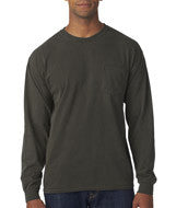 4410 Chouinard Adult Garment-Dyed Heavyweight Long-Sleeve Pocket Tee Pepper  PgmDye