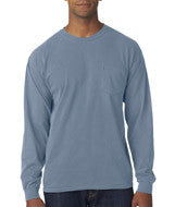 4410 Chouinard Adult Garment-Dyed Heavyweight Long-Sleeve Pocket Tee Ice Blue PgmDye