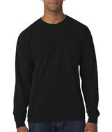4410 Chouinard Adult Garment-Dyed Heavyweight Long-Sleeve Pocket Tee Black DirDye