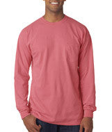 4410 Chouinard Adult Garment-Dyed Heavyweight Long-Sleeve Pocket Tee Watermelon PgmDye