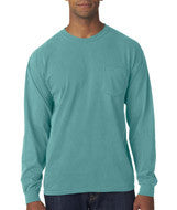 4410 Chouinard Adult Garment-Dyed Heavyweight Long-Sleeve Pocket Tee Seafoam PgmDye