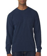 4410 Chouinard Adult Garment-Dyed Heavyweight Long-Sleeve Pocket Tee True Navy DirDye