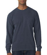 4410 Chouinard Adult Garment-Dyed Heavyweight Long-Sleeve Pocket Tee Blue Jean PgmDye
