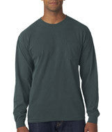 4410 Chouinard Adult Garment-Dyed Heavyweight Long-Sleeve Pocket Tee Blue Spruce PgmDye