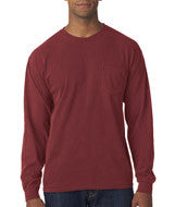 4410 Chouinard Adult Garment-Dyed Heavyweight Long-Sleeve Pocket Tee Brick PgmDye