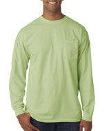 4410 Chouinard Adult Garment-Dyed Heavyweight Long-Sleeve Pocket Tee Celedon DirDye