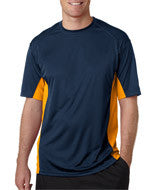 4420 Badger Adult BT5 Short-Sleeve Tee Navy/ Gold