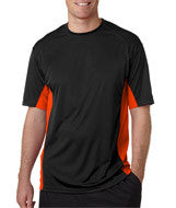 4420 Badger Adult BT5 Short-Sleeve Tee Black/ Burnt Orange