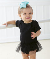 4422 Rabbit Skins Infant Tutu Creeper Black