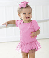 4422 Rabbit Skins Infant Tutu Creeper Raspberry