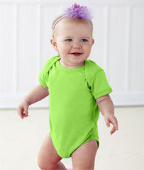 4424 Rabbit Skins Infant Fine Cotton Jersey Lap-Shoulder Bodysuit Key Lime
