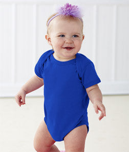 4424 Rabbit Skins Infant Fine Cotton Jersey Lap Shoulder Bodysuit Royal