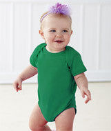 4424 Rabbit Skins Rabbit Skins Infant Fine Jersey Lap-Shoulder Bodysuit Kelly