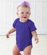 4424 Rabbit Skins Rabbit Skins Infant Fine Jersey Lap-Shoulder Bodysuit Purple