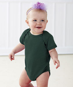 4424 Rabbit Skins Infant Fine Cotton Jersey Lap Shoulder Bodysuit Forest