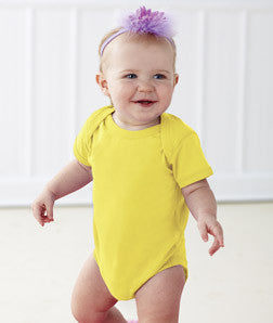 4424 Rabbit Skins Infant Fine Cotton Jersey Lap Shoulder Bodysuit Zest
