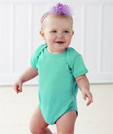 4424 Rabbit Skins Rabbit Skins Infant Fine Jersey Lap-Shoulder Bodysuit Chill