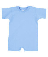 4426 Rabbit Skins Rabbit Skins Infant T-Romper Light Blue