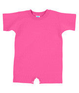 4426 Rabbit Skins Rabbit Skins Infant T-Romper Hot Pink