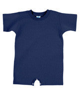 4426 Rabbit Skins Rabbit Skins Infant T-Romper Navy