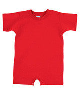 4426 Rabbit Skins Rabbit Skins Infant T-Romper Red