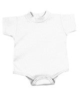 4438 Rabbit Skins Rabbit Skins Infant Short-Sleeve Creeper White