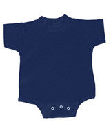 4438 Rabbit Skins Rabbit Skins Infant Short-Sleeve Creeper Navy