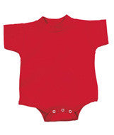 4438 Rabbit Skins Rabbit Skins Infant Short-Sleeve Creeper Red
