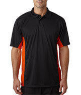 4440 Badger Adult BT5 Polo Black/ Burnt Orange
