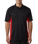 4440 Badger Adult BT5 Polo Black/ Red