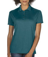 44800L Gildan Performance&trade; Ladies' Jersey Polo Marbled Galapogos Blue