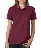 45800L Gildan Performance&trade; Ladies' Double Piqué Polo Maroon