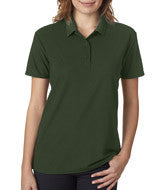 45800L Gildan Performance&trade; Ladies' Double Piqué Polo Forest Green