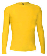 4604 Badger Adult Compression Long-Sleeve Tee Gold