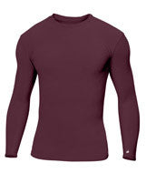 4604 Badger Adult Compression Long-Sleeve Tee Maroon