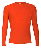 4604 Badger Adult Compression Long-Sleeve Tee Burnt Orange
