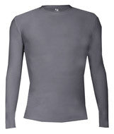 4604 Badger Adult Compression Long-Sleeve Tee Graphite