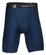 4607 Badger Men's 8" Inseam B-Fit Blended Compression Short Navy