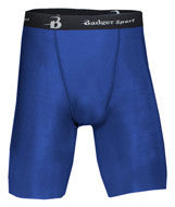 4607 Badger Men's 8" Inseam B-Fit Blended Compression Short Royal