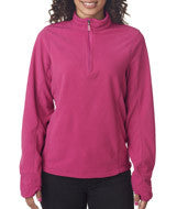 4608 Storm Creek Ladies' Lightweight Micro-Fleece 1/4-Zip Pullover Cosmo