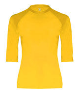 4625 Badger Adult Half Sleeve Solid Color Compression Performance Tee Gold