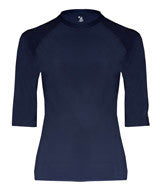 4625 Badger Adult Half Sleeve Solid Color Compression Performance Tee Navy