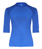 4625 Badger Adult Half Sleeve Solid Color Compression Performance Tee Royal