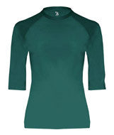 4625 Badger Adult Half Sleeve Solid Color Compression Performance Tee Forest Green