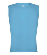 4630 Badger Adult Compression Sleeveless Tee Columbia Blue