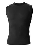 4630 Badger Adult Compression Sleeveless Tee Black