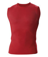 4630 Badger Adult Compression Sleeveless Tee Red
