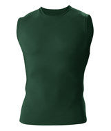 4630 Badger Adult Compression Sleeveless Tee Forest Green