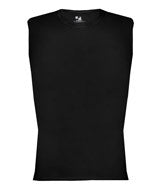 4631 Badger Adult Pro Compression Sleeveless Tee Black